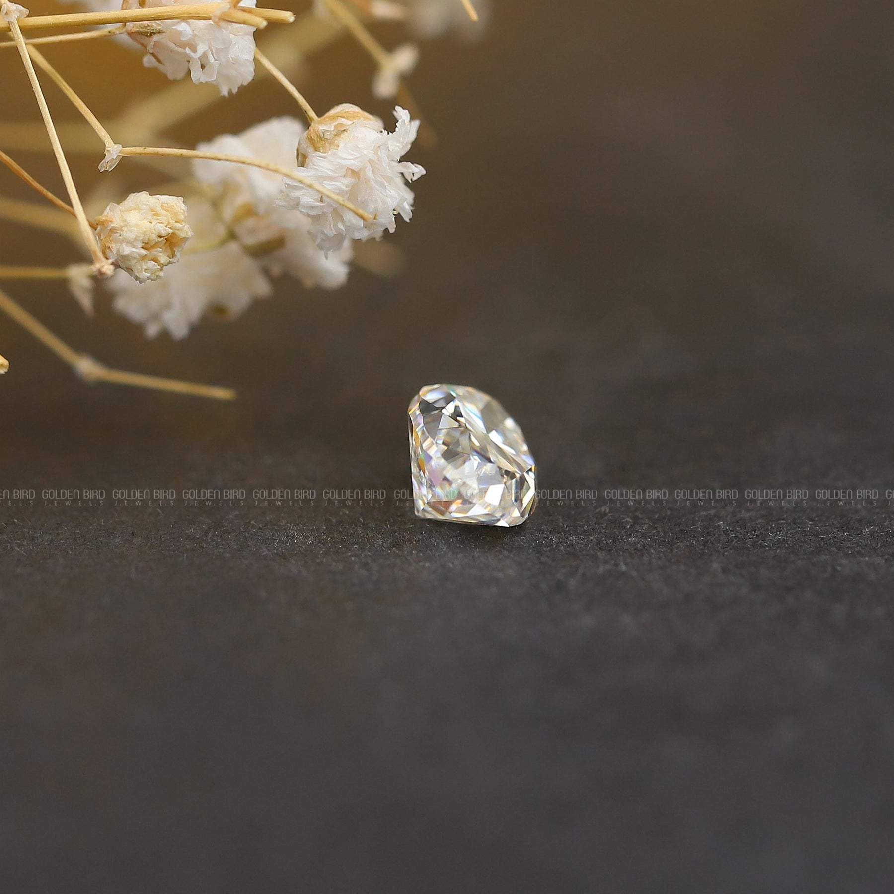 Old Mine Moval Cut Moissanite Loose
