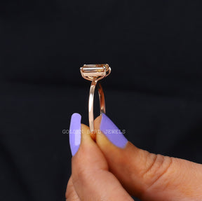 Radiant & Pear Cut Fancy Colored Moissanite Toi Moi Ring