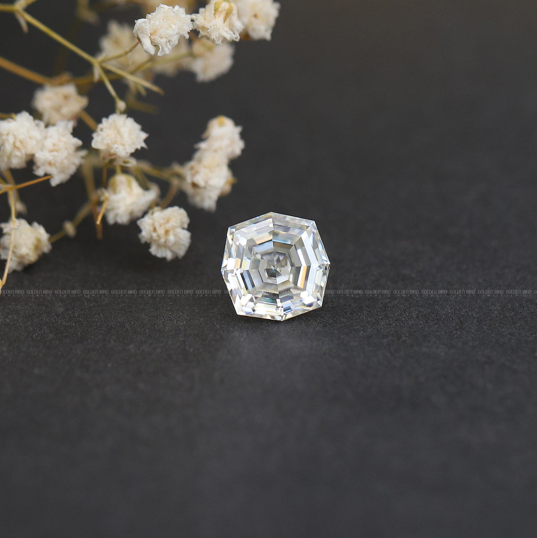 Step Cut Cushion Moissanite Loose Stone For Jewelry