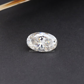 5.14 Carat Oval Cut Crushed Ice Moissanite Loose