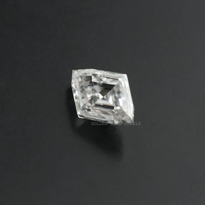 side view of modified 2.26 carat marquise cut moissanite
