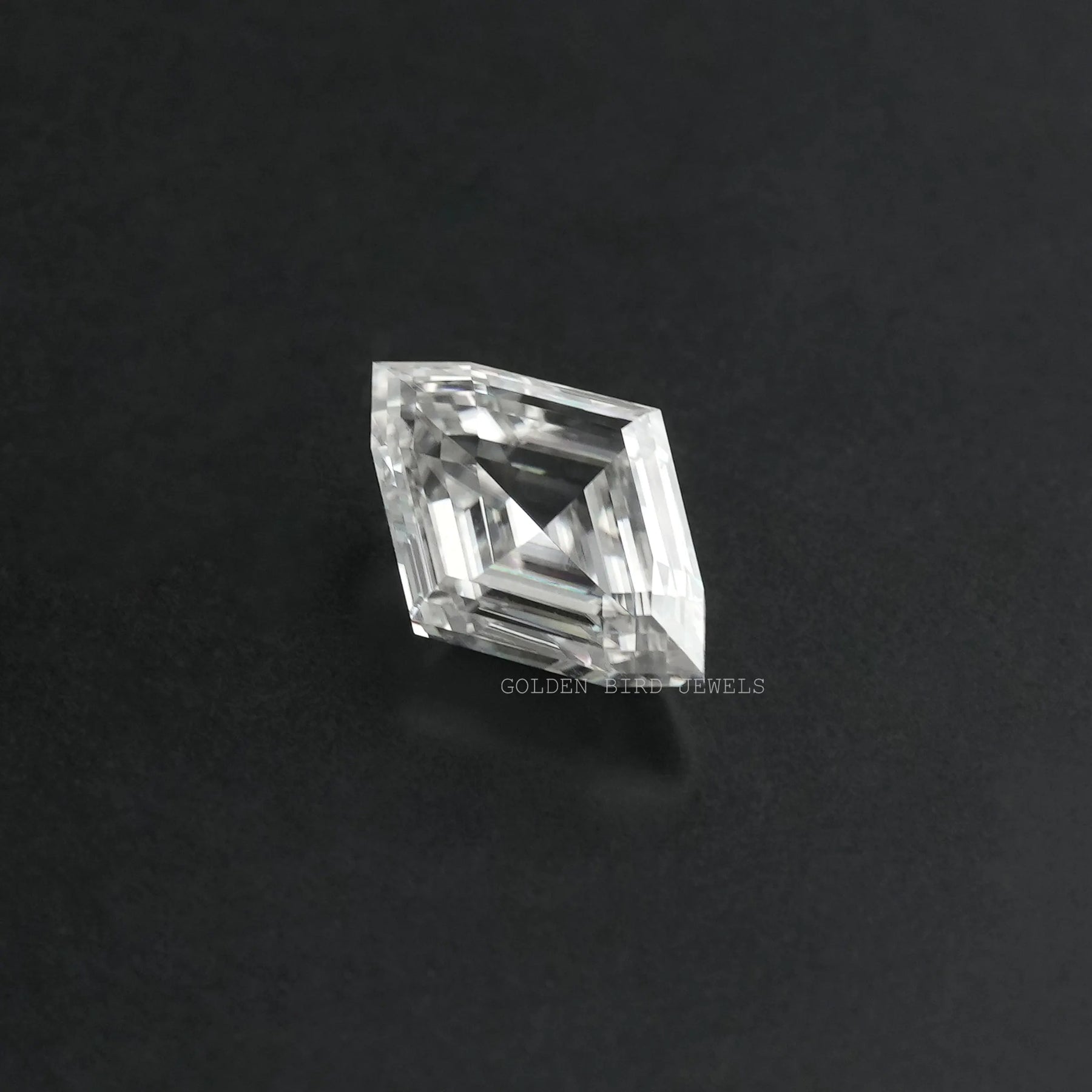 side look of antique cut marquise shaped loose moissanite stone for jewelry