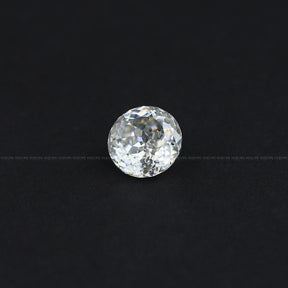 Top View Of Round Cut Loose Moissanite Stone
