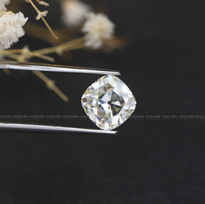 View of Moissanite Old Mine Cushion Cut Loose Stone