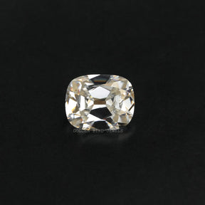 4.18 carat Near Colorless Elongated Old Mine Cushion Cut Moissanite Diamond