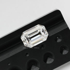 colorless 8.35 carat huge old mine emerald cut loose moissanite diamond