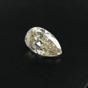 Side View Of Old Mine Pear Cut Loose Moissanite Diamond