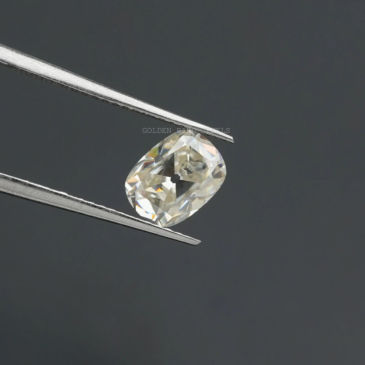 [Off White Old Mine Cushion Cut Loose]-[Golden Bird Jewels]