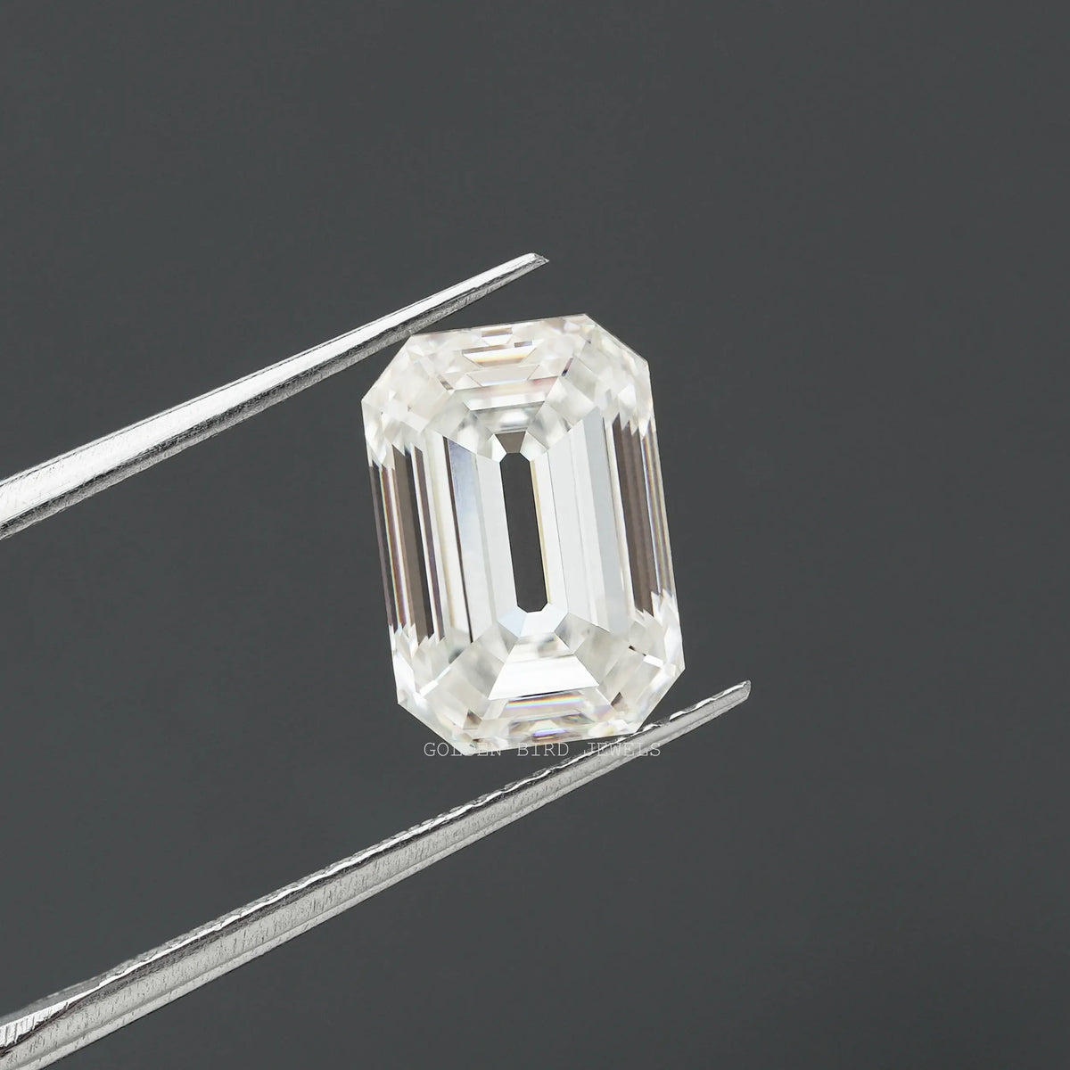 [Old Mine Emerald Cut Loose Moissanite]-[Golden Bird Jewels]