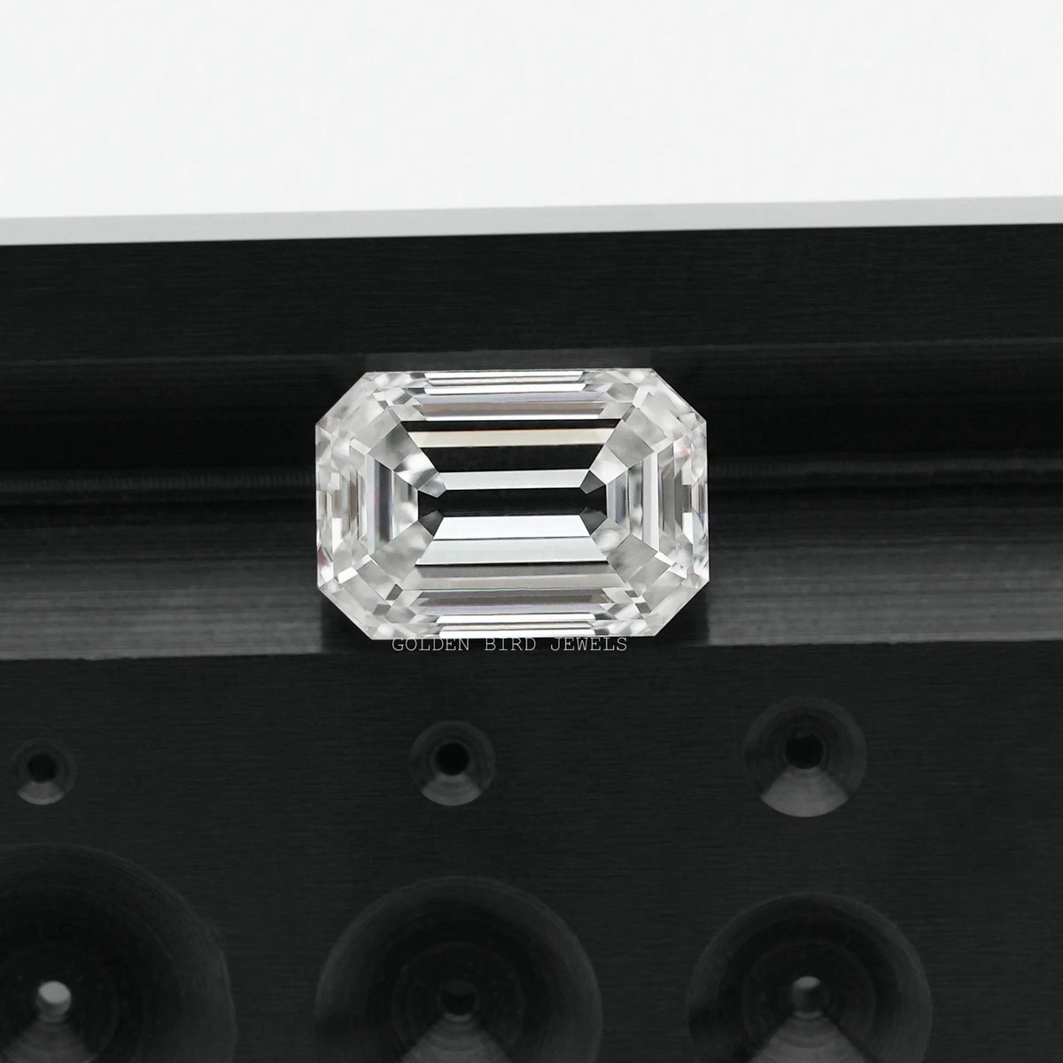 [Moissanite Emerald Cut Loose Stone]-[Golden Bird Jewels]