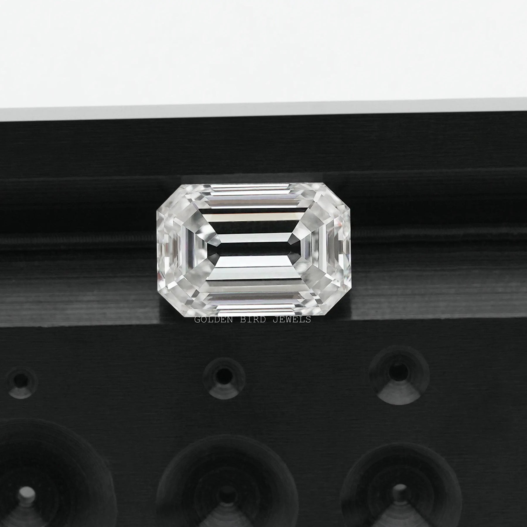 [Moissanite Emerald Cut Loose Stone]-[Golden Bird Jewels]