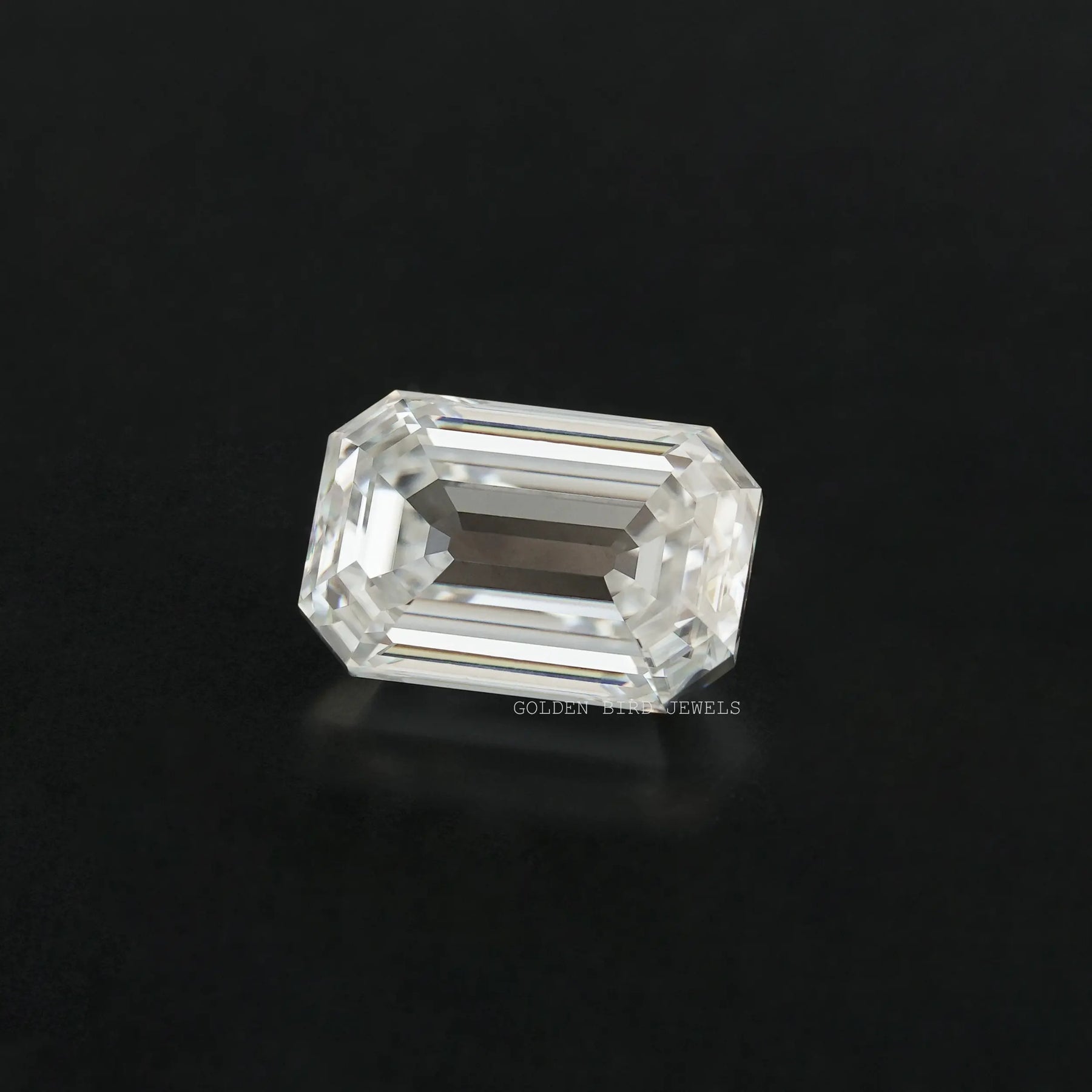 [Moissanite Old Mine Emerald Cut Loose Stone]-[Golden Bird Jewels]