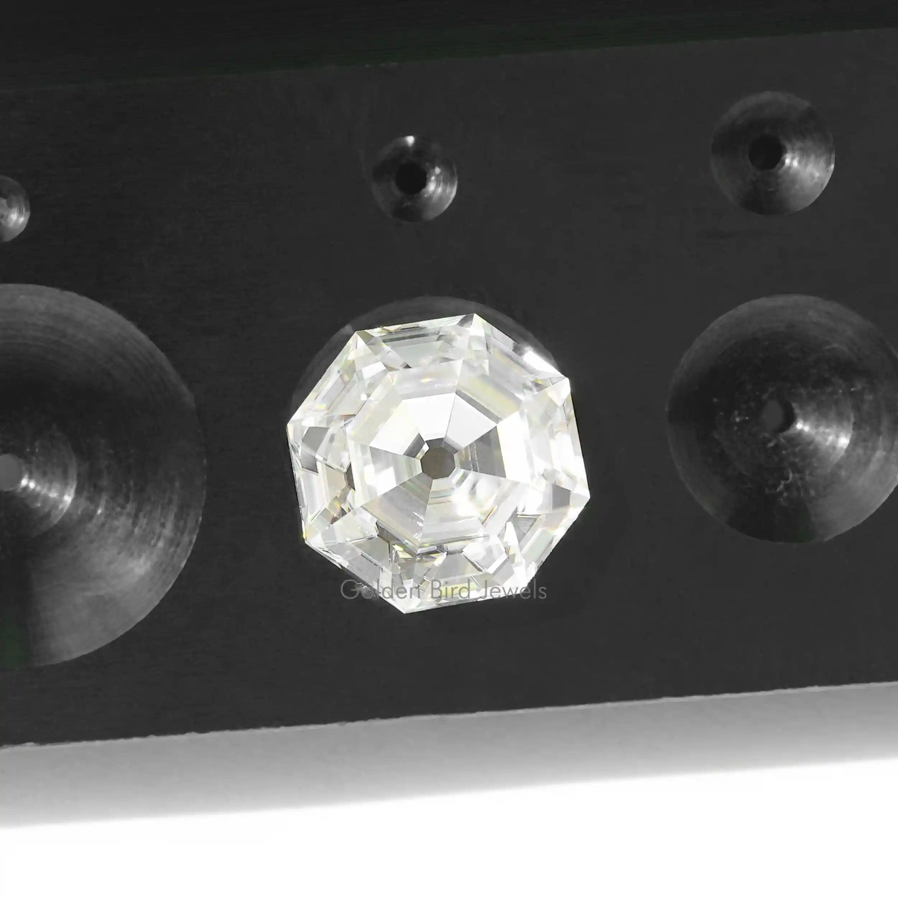 Excellent Front View Of Old And Vintage Cut Single Cut Loose Moissanite