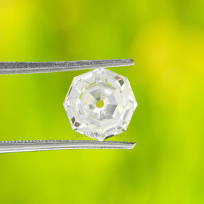 In Tweezer 2.21 Carat Colorless Antique Old Single Cut Moissanite Stone