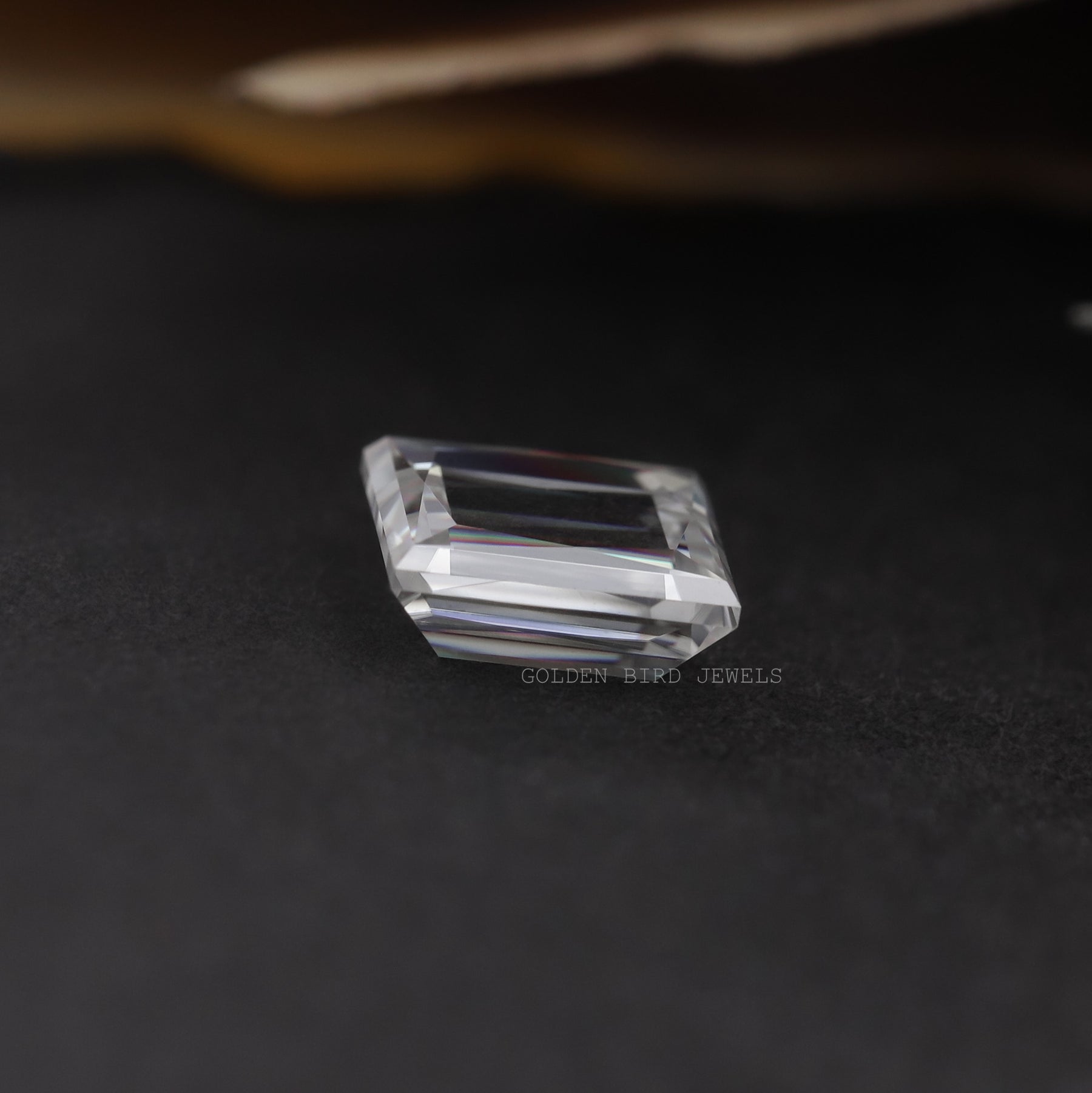[Portrait Princess Cut Loose Moissanite Stone]-[Golden Bird Jewels]