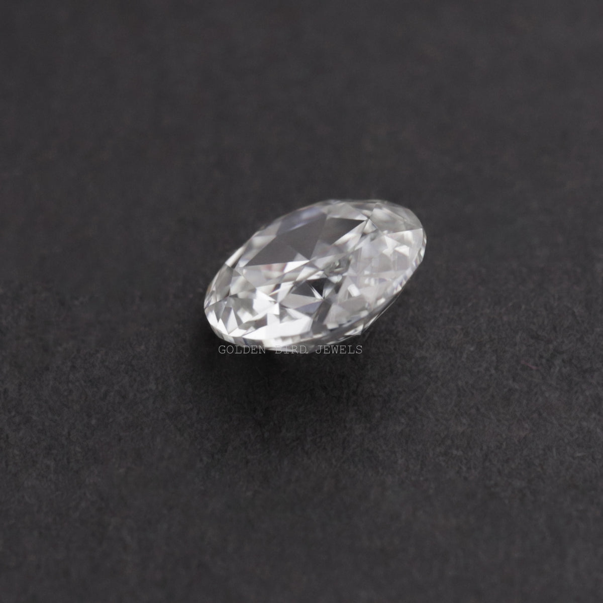Side View Of Moissanite Rose Cut Round Loose