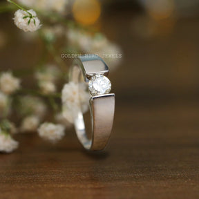 Tension set sales moissanite rings