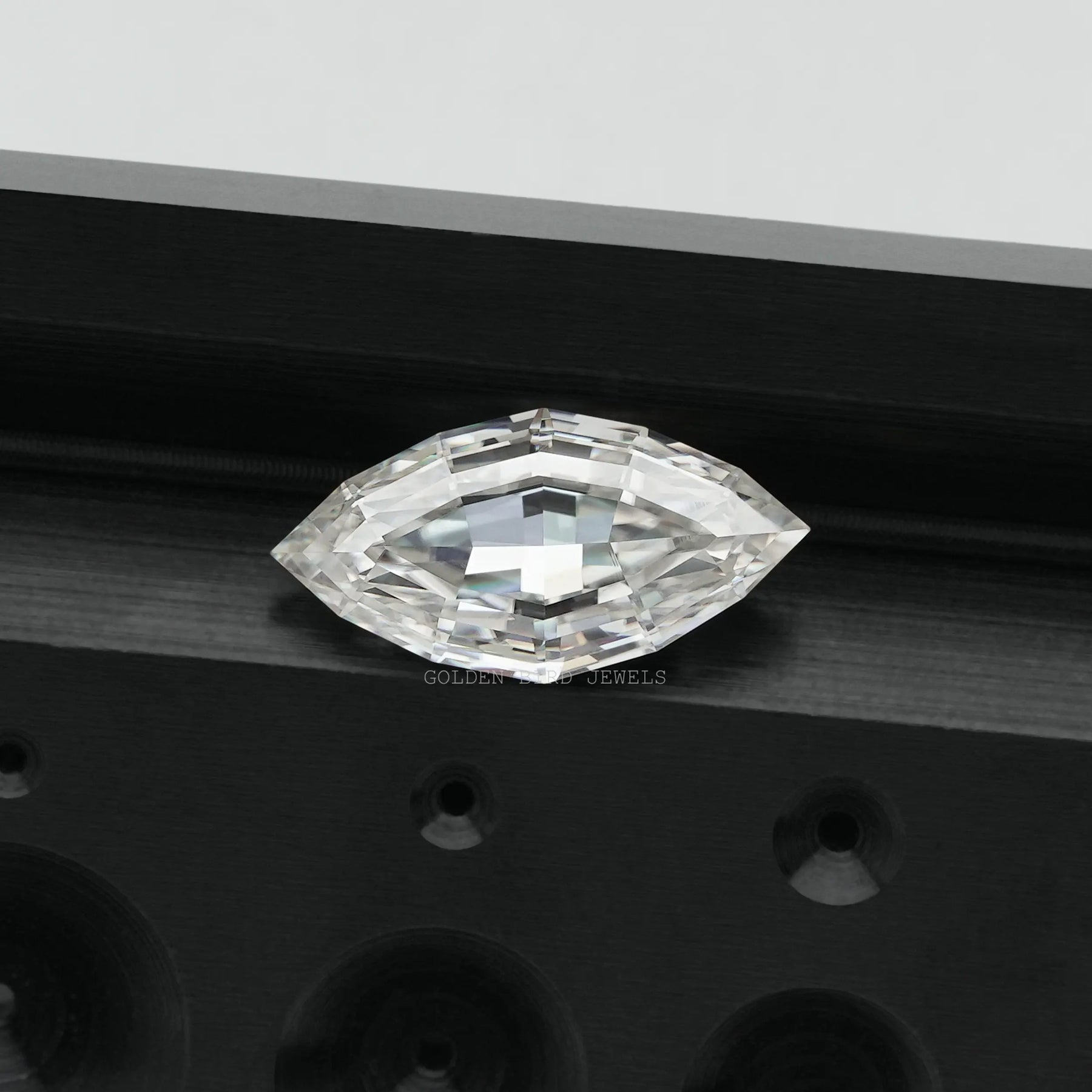 2.50 CT colorless antique step cut marquise shape loose moissanite stong