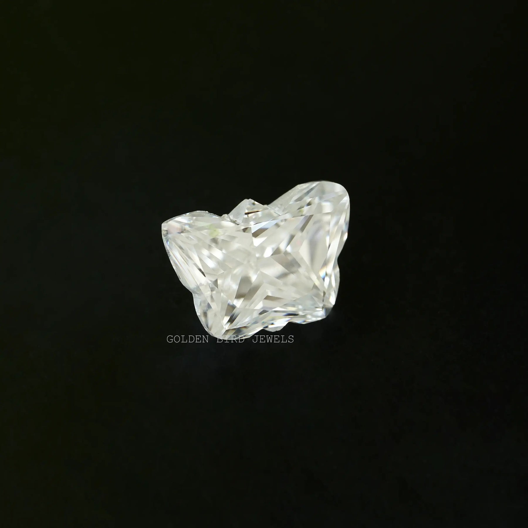 2 CT Butterfly cut moissanite gem loose stone