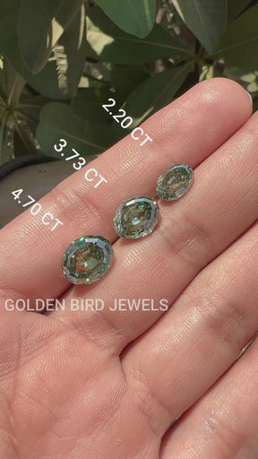 Moissanite Step Cut Oval Loose For Engagement Ring