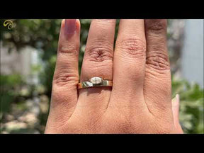 YouTube Video Of Colorless Marquise Cut Moissanite Solitaire Ring