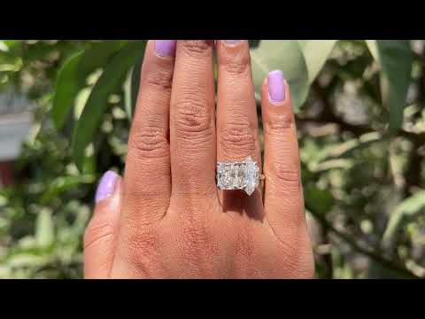 [YouTube Video Of Dutch Marquise & Radiant Cut Moissanite Toi Et Moi Ring]-[Golden Bird Jewels]