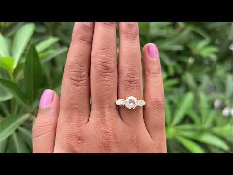 [YouTube Video Of Roe Cut Round Cut Moissanite Ring]-[Golden Bird Jewels]