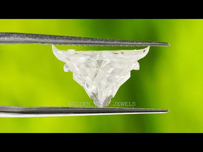 Youtube Video Of antique bull cut moissanite colorless loose stone