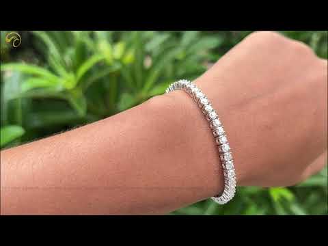 [YouTube Video Of Round Cut Moissanite Bracelet]-[Golden Bird Jewels]