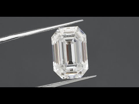 Youtube Video Of Old Mine Emerald Cut Loose Moissanite Stone