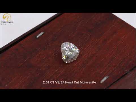 2.51 Carat Heart Cut Moissanite Loose For Wedding Ring