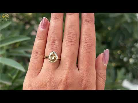 Youtube Video Of Antique Cut Moissanite Solitaire Engagement Ring
